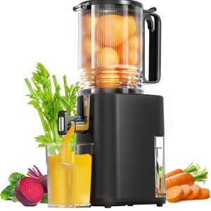 Cold Press Juicer, 5.5inch Wide Feed Chute Juicer Machine for Vegetables &Fruits